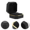 Sacchetti per gioielli Splendida scatola per anelli regalo Illuminazione a LED Fidanzamento ottagonale