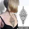 Tatuagens Coloridas Desenho Adesivos Henna Mão Desenhada Totem Transferência À Prova D 'Água Tatuagem Temporária Adesivo Mulheres Homens Mandala Mehndi Lotus Lace Line Body Art Fake TattoL2