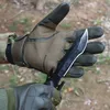 Mitaines doigt complet tactique armée gants militaire paintball tir airsoft cuir écran tactile en caoutchouc équipement de protection femmes hommes 230829