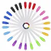 12pcsWatercolor s 10pcs Magnetic Whiteboard Marker White Board Fine Nib Pen with Eraser Rubber Children Painting Brush magnetic Markers P230427