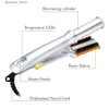 Curling Irons 3 Mode Rotating Curler Straightener Professional Half Automatic Curling Iron High Temperature Resistant Double Row Comb 230 Q231128