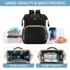 Diaper Bags Foldable Baby Crib with Changing Pad Diaper Bag Backpack USB Interface Babies Bags Station panaleras para 231127