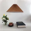 Kolye lambaları Modern ve Minimalist Moda Pileli Labhade Nordic Lighting Oturma Odası Kumaş Avize