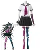 Kostium motywu kostium anime anime Danganronpa mioda ibuki cosplay kostium kolorowy diabelski róg peruka dla kobiety Halloween Kostium karnawałowy