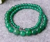 Choker Natural Green Chalcedony Naszyjnik okrągły koraliki Prezent dla mody Jades Stone Biżuteria