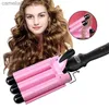 Bigoudis Lisseurs Professionnel Curling Céramique Bigoudi Vague Waver Outils De Coiffage Styler Baguette Trois Barrel Cheveux Bigoudi Fers AutomatiqueL231128