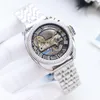 Men Watches Automatic Mechanical Movement Watches 44mm Hollow Out Design Waterproof Fashion Scratch Resistant Glass Stainless Steel Wristwatches Montre De Luxe
