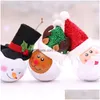 Christmas Decorations Transparent Glowing Ball Merry Xmas Snowman Tree Hanging With Lights Decoration Kids Gifts Drop Delivery Home Dhs6U