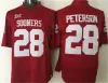 Camiseta de fútbol de Sooners Oklahoma en stock 5 Durron Neal 6 Baker Mayfield 28 Adrian Peterson 32 Samaje Perine 44 Brian Bosworth Jers cosidos altos