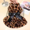 Dresses Leopard Pet Fancy Dress Dog Clothes Clothing Cat York Small Dog Winter Puppy Wedding Evening Dress Designer Party Skirt Supplies