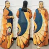 Etnische Kleding Elegante Afrikaanse Jurken Voor Vrouwen 2024 Dashiki Zomer Herfst Satijnen Maxi Jurk Dames Traditionele Fee Dreaes