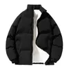 Men's Down Parkas 2023 Winter Jacket Men Loose Thicken Fleece Warm Mens Stand Collar Fashion Women Streetwear 6XL 7XL 8XL 231128