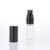 5 ml 1/6oz lång smal parfym Atomizer Square Form tom påfyllningsbara klara glas sprayflaskor resesprutor xmdag