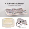 Mats Cat House House Hammock Łóżko okienne dla kotów Wiszące łóżko okienne z kocem domem pet nesk zaopatrzenie w akcesoria do snu