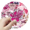 Gift Wrap 50/100Pcs INS Novelty Pink Y2K Hip Hop Fashion Stickers PVC Waterproof Decals For Kids Boys Girls Toys Gifts