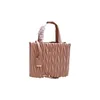 Luxe gematelasseerde draagtas Designer tas Mode zwarte boodschappentas Designer schapenvacht Roze Tote handtas Klassieke gouden hardware Tote schoudertas met lederen handvat