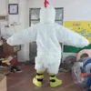 Il più nuovo costume della mascotte del pollo bianco carnevale unisex vestito festa di compleanno di natale festival all'aperto vestire oggetti di scena promozionali per donne uomini