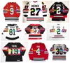 Jeremy Roenick Bobby Hull Custom CCM Throwback Blackhawk Hockey Jersey Stadium Series Winter Classic Bobby Olczyk Denis Savard Dirk Graham Belfour Size S-4XL