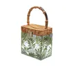 Bamboo Handbag Acrylic Transparent Small Bag Senior Sense Box Niche Design Women's Bag