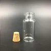 1 2 4 5 ml Mini-Fläschchen Klarglasflaschen Gläser mit Korkstopfen Kleine verkorkte Glasflasche DIY-Dekoration Leere kleine Flasche für Sand Puru