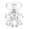 Bar Tools 6 S Glass Dispenser Wine Whisky Beer Liquor Party Games Drinking Accessories 231128