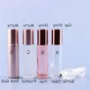 5ml Roll On Parfumflesje Glas Metaal Roller Ball Essentiële Olie Geurcontainer 10ml Rose Gold Tfvrg