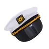 Ball Caps Hat Captain Sailor Hats Costume Navy Cap Yacht Boat Party Captains Boating Ship Men Accessories Women Sailors Admiral Fancy