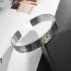 Bangle Stainless Steel God's Eye Graffiti Bracelet Suitable For Men's Charm Cuff Jewelry Personalized Opening Design Trendy