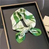 Scarves Small Hair Ribbon Luxury Brand Handkerchiefs Design Square 100 Real Silk Scarf Women Headband Neckerchief Female Bandana 2022 J230428