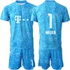 Clubteam 22/23 Man voetbal doelman GK Sepp Maier Jersey Set Long Sleeve Pfaff 1 Manuel Neuer 26 Sven Ulreich Oliver Kahn Goalie voetbalshirt Kits Sport