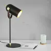 Table Lamps Nordic LED Lamp Leather Iron Decoration Lighting Light Fixtures For The Bedroom Bedside Study Desk