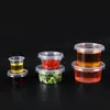 Récipients en plastique transparent Jello Shot Cup avec couvercles anti-fuites à clipser Jello Shooter Shot Cups stockage compact des aliments pour le contrôle des portions S Hdsi