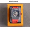 Diseñador Ri Mlies Relojes de lujo Relojes para hombre Reloj mecánico Rm010 Movimiento completamente automático Espejo de zafiro Correa de reloj de goma Marca suiza TR9R