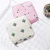 Sacs de rangement Cartoon Sac sanitaire Cushion Clip portefeuille serviette de serviette COIN PORTABLE COTTON