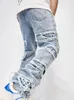 Мужские джинсы, однотонные полосатые винтажные брюки с кисточками, мужские джинсовые брюки в стиле Харадзюку в стиле хип-хоп на молнии, осень 2023, модная повседневная одежда