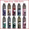 Vapme King Pro 12000 Puffs 12k Puff Ujeżdżalnia Vape Pen RGB Cewka siatki 20 ml 850 mAh Bateria typu C