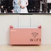 Hooks Wall-Mounted Wireless Wifi Router Shelf ABS Plastic Storage Box Cable Power Bracket Organizer For Media Boxes Game Console