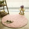 Carpets Modern Plush Round Carpet For Living Room Bedroom Fluffy Soft Solid Color Area Rugs Balcony Floor Mats Camping Tent Mat White