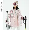 その他のスポーツ用品ベクター男性女性スキージャケットリバーシブルジャケット冬の暖かい風力防水屋外スポーツスノーボードスキーファッションコート231127