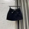 Kjolar korsar hög midja flicka denim kjol kvinnokläder 2023 sommarrosa pantskirt sexiga mini jeans damer