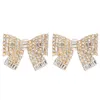 Stud moda com liga bowknot charme grandes brincos para mulheres jóias lindas meninas diariamente coleção acessórios 231127