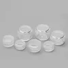 1 3 5 10 20 30 Gram Jars Cosmetic Sample Empty Container, 5ML Plastic, Round Pot, Screw Cap Lid, Small Tiny 5G Bottle, for Make Up, Eye Wteq