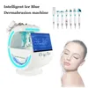 새로운 7 in 1 딥 클리닝 하이드로 필링 페이셜 머신 Hydra Aqua Diamond Microdersmabrasion 산소 제트 껍질 Oxgen Facial Machine