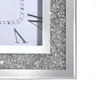 Relógios de parede Médio Moderno Diamante Quebrado Relógio Silencioso Tempo Criativo Decoração de Quarto de Luxo