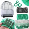 Bird Cages Receptor Seed Guard Nylon Mesh Bird Parrot Cover Soft Easy Cleaning Nylon Airy Fabric Mesh Bird Cage Cover Seed Catcher Guard 230428