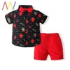 Ensembles de vêtements New Shirt Shorts Summer Child Baby Boy Boys Kids Clothes in