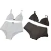 Klassisk strandbadkläder V Neck Push Up Bh Triangle Panties Strap Bikini Summer Beach Vacation Swimewear