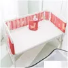 Bed Rails Bed Rails Breathable Bumper Cribs Safe Washable Babies Bedding Bumpers Crib Padded Liners Playpen For Children 230828 Drop D Dhhao