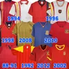 إسبانيا النهائية Retro Soccer Jersey 1992 94 96 98 Pique Puyol R.Hierro A.Iniesta 2002 2008 Raul David Villa 2012 Xavi Guerrero 2018 Guardiola Long Sleeve Football Shirt