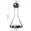 Bar Tools High Quality 250 1000ml Light Luxury Set Red Wine Whiskey Brandy Vodka Decanter Electroplating Pot Drinkware Cup 231127